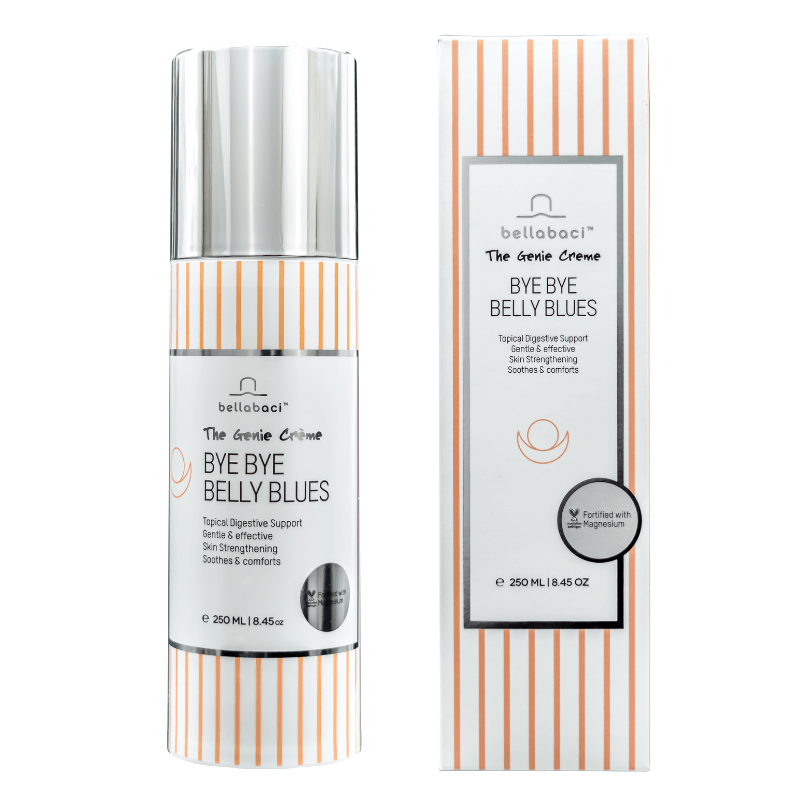 Bye Bye Belly Blues Creme Box and Bottle